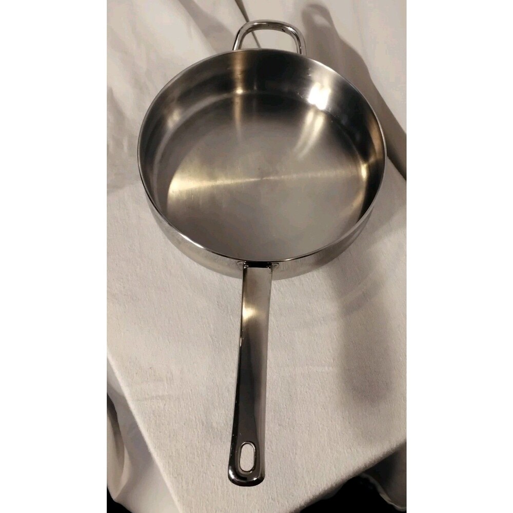 International Cookware 10" by 2.5" Deep Stainless Tri Ply Skillet Sautee Korea